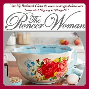 🦋 New Pioneer Woman Sweet Rose Batter Mixing Bowl